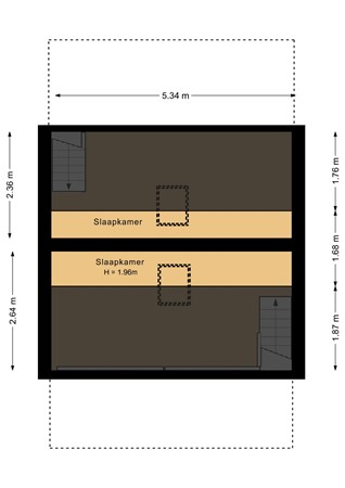 Floorplan - Damstraat 34Bis, 3531 BV Utrecht